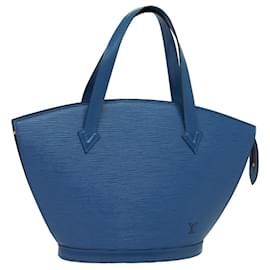 Louis Vuitton-LOUIS VUITTON Epi Saint Jacques Shoulder Bag Blue M52275 LV Auth 82428-Blue