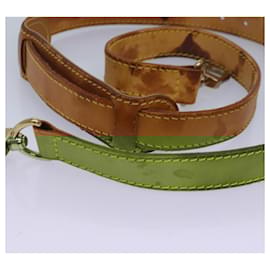 Louis Vuitton-LOUIS VUITTON Adjustable Shoulder Strap Leather 36.6""-44.1"" Beige Auth 82723-Beige