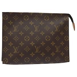 Louis Vuitton-LOUIS VUITTON Monogram Poche Toilette 26 Pouch M47542 LV Auth am6426-Monogramme