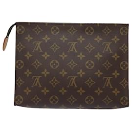 Louis Vuitton-LOUIS VUITTON Monogram Poche Toilette 26 Pouch M47542 LV Auth am6426-Monogramme