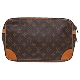 Louis Vuitton-LOUIS VUITTON Pochette Compiegne 28 M51845 LV Auth am6469-Monogramme