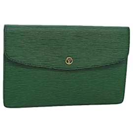 Louis Vuitton-LOUIS VUITTON Epi Montaigne 27 Sac Clutch Vert M52654 LV Auth 83255-Vert