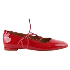 Claudie Pierlot Bailarinas de cuero Roja