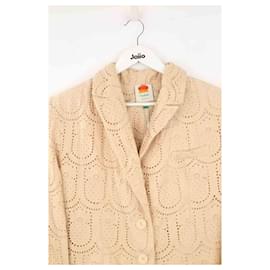 Farm Rio-Blazer di cotone-Beige