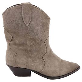 Isabel Marant Bottes de cow-boy en daim Gris