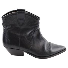Isabel Marant Ledercowboystiefel Schwarz