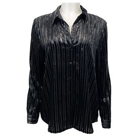 L'Agence Black Velvet Laurent Bluse Schwarz