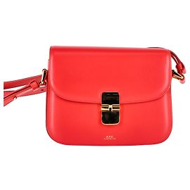 Apc Sac Grace Small A.P.C. en cuir rouge Rouge