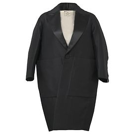 Der oversized Mantel Dsquared2 aus schwarzer Wolle Schwarz