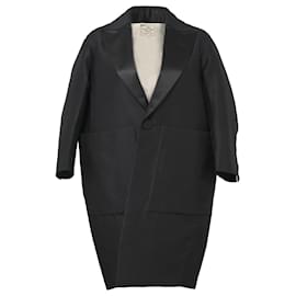The Dsquared2 Oversized Coat in Black Wool Black