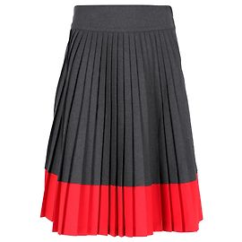 Jupe midi plissée Marc by Marc Jacobs en polyester noir et rouge Noir
