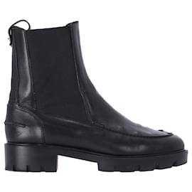 Christian Louboutin-Christian Louboutin Glorina Chelsea Boots in Black Leather-Black