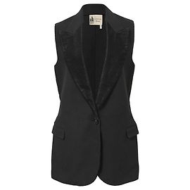 Abendweste aus schwarzer Baumwolle von Lanvin Schwarz