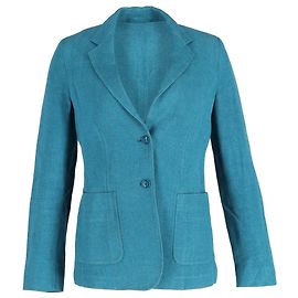 Blazer Max Mara in lino teal Altro Verde