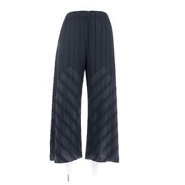 Pleats Please FALTEN BITTE Hosen T.0-5 3 Polyester Schwarz