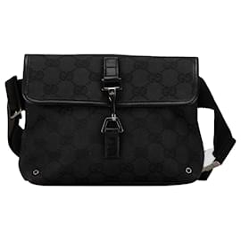 Gucci-Sac ceinture Jackie en toile GG noire Gucci-Noir