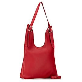 Hermès-Hermès Rouge Taurillon Clémence Massai PM-Rouge