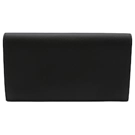 Hermès-Hermes Epsom Leather Long Wallet-Black