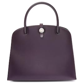 Hermès-Sac à main Hermes Dalvy MM Cassis-Violet