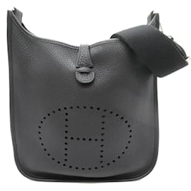 Hermès-Sac à épaule Hermes Evelyne 3PM Noir-Noir