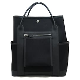 Hermès-Sac à main vertical noir Hermes Garden Pocket-Noir