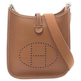 Hermès-Sac à épaule Hermes Evelyn TPM Amazon Gold-Marron