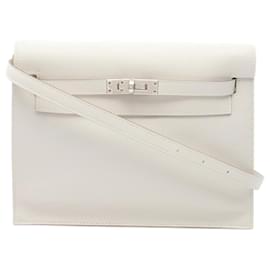 Hermès-Sac à épaule Hermes Kelly Dance 2-Blanc