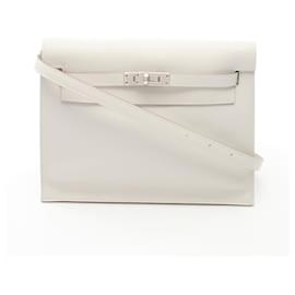 Hermès-Sac à épaule Hermes Kelly Dance 2-Blanc