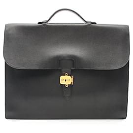 Hermès-Hermes Sac a Depeche 41 Handbag-Black
