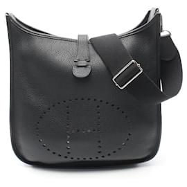 Hermès-Sac à épaule Hermes Evelyn 3 Trois GM-Noir