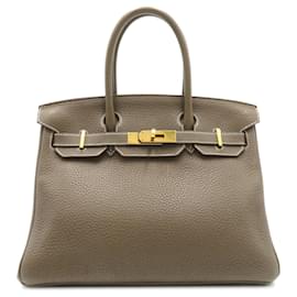 Hermès-Sac à main Hermès Birkin 30-Marron