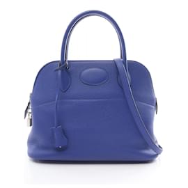 Hermès-Sac à main Hermes Bolide 31-Bleu