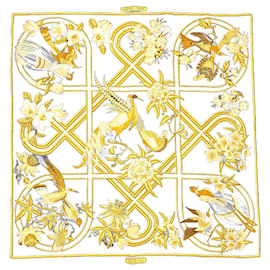 Hermès-HERMES Caraibes 90 Scarf Muffler-Navy blue