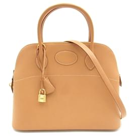 Hermès-Sac à main Hermes Bolide 31-Beige,Autre