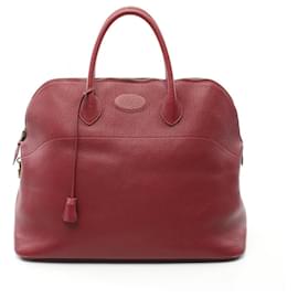 Hermès-Sac à main Hermes Bolide 45-Rouge,Bordeaux