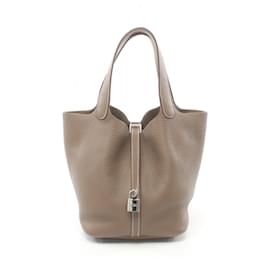 Hermès-Hermes Picotin Lock MM Handbag-Brown