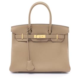 Hermès-Hermes Birkin 30 Beige Marfa Handbag-Beige