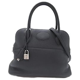 Hermès-Sac à main Hermes Bolide 31 Noir-Noir