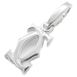 Cartier-Pendentif Charm 2C Cartier en or blanc 18K-Autre