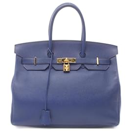 Hermès-Bolsa Hermès Birkin 35 Azul Elétrico-Azul