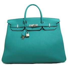 Hermès-Sac à main Hermes Birkin 40 Blue Paon-Bleu