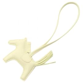 Hermès-Hermes Rodeo PM Jaune Milton Charm-Cream