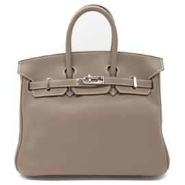 Hermès-Sac à main Hermès Birkin 25 Etoupe-Marron,Taupe