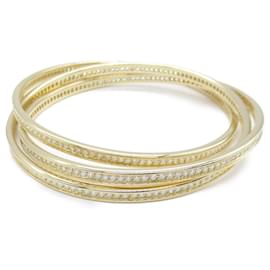 Cartier-Cartier 18K Yellow Gold Diamond Bangle-Golden