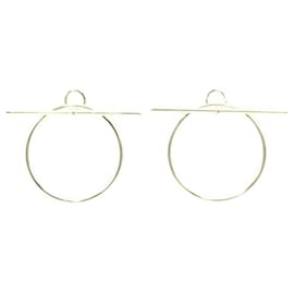 Hermès-Boucles d'oreilles HERMES Loop MM en Argent 925-Argenté