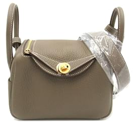 Hermès-Hermes Lindy 2-Way Shoulder Bag-Brown,Taupe