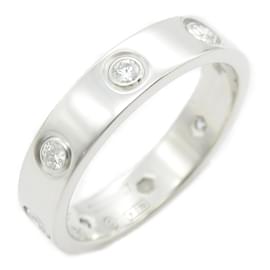 Cartier-Anillo Cartier Love en oro blanco completamente engastado de diamantes-Otro