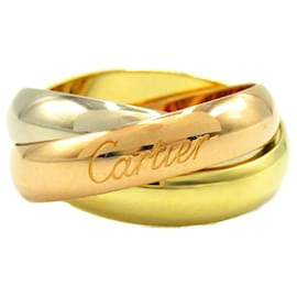 Cartier-Anillo Trinity XL en oro amarillo de 18 quilates de Cartier-Dorado