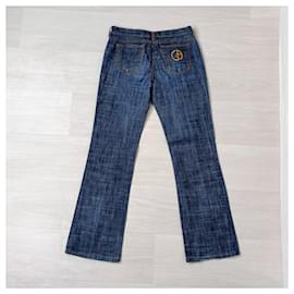 Giorgio Armani-Jeans à jambes larges Giorgio Armani-Bleu