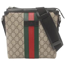 Gucci-Bolso de Hombro Gucci GG Supreme Sherry Line-Multicolor,Beige